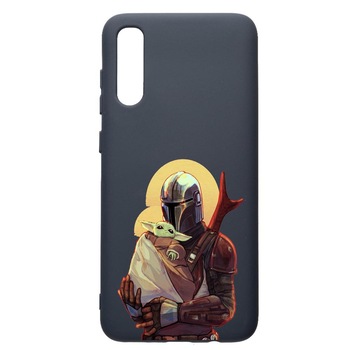 Husa Premium Silicon Compatibila Cu Samsung Galaxy A30S, Star Wars Tha Mandalorian, cu interiorul din material textil, protectie camera, Alaskan Blue, PAB465 Husa Premium Silicon Compatibila Cu Samsung Galaxy A30S, Star Wars Tha Mandalorian, cu interiorul din material textil, protectie camera, Alaskan Blue, PAB465