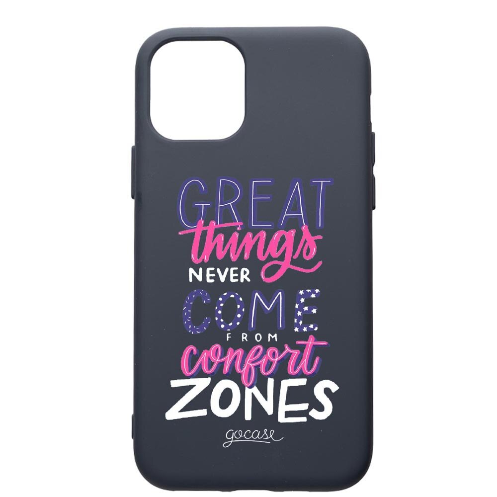 Husa Premium Silicon Compatibila Cu Apple IPhone 12 Pro, Great Things, cu interiorul din material textil, protectie camera, Alaskan Blue, PAB486