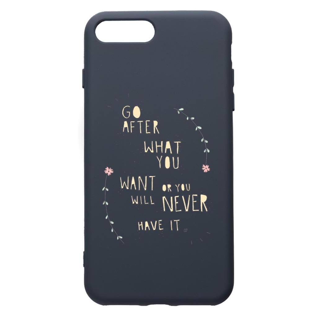 Husa Premium Silicon Compatibila Cu Apple iPhone 8 Plus / iPhone 7 Plus, Be Positive, cu interiorul din material textil, protectie camera, Alaskan Blue, PAB483