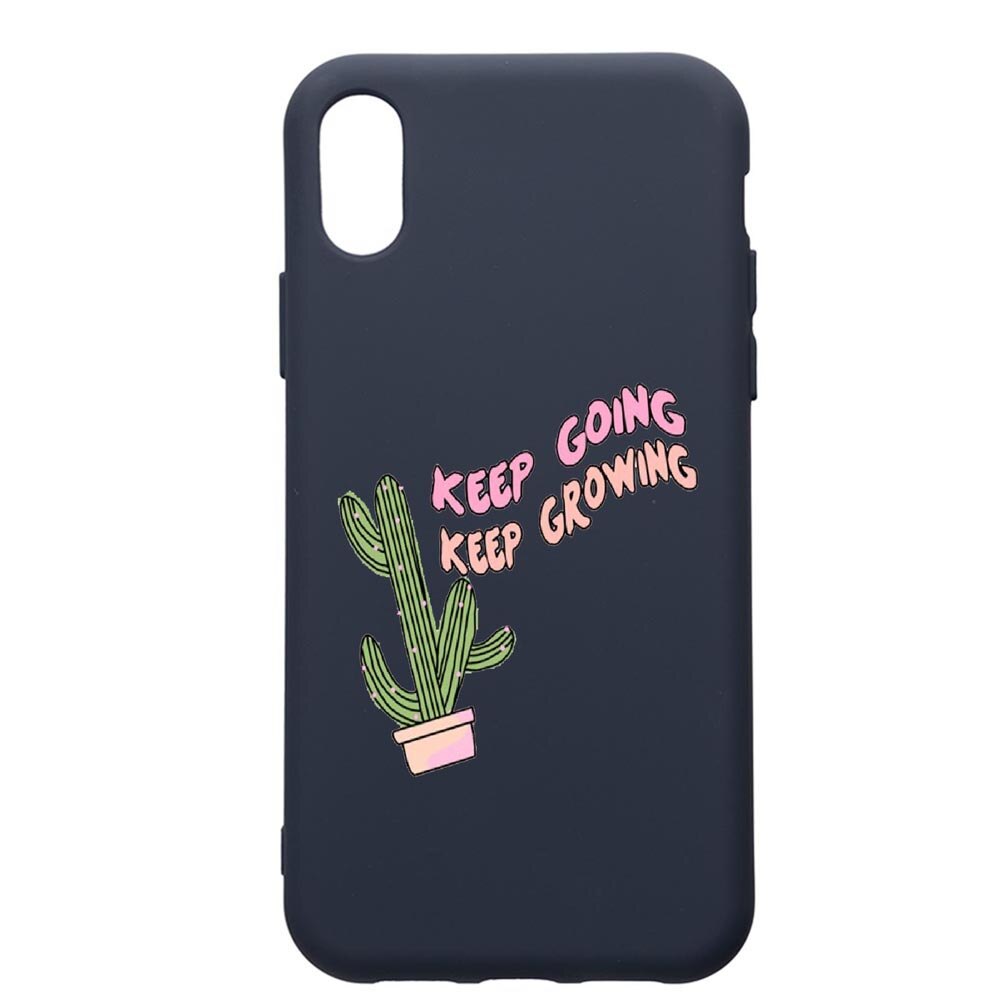 Husa Premium Silicon Compatibila Cu Apple IPhone XS Max, Keep Going, cu interiorul din material textil, protectie camera, Alaskan Blue, PAB482