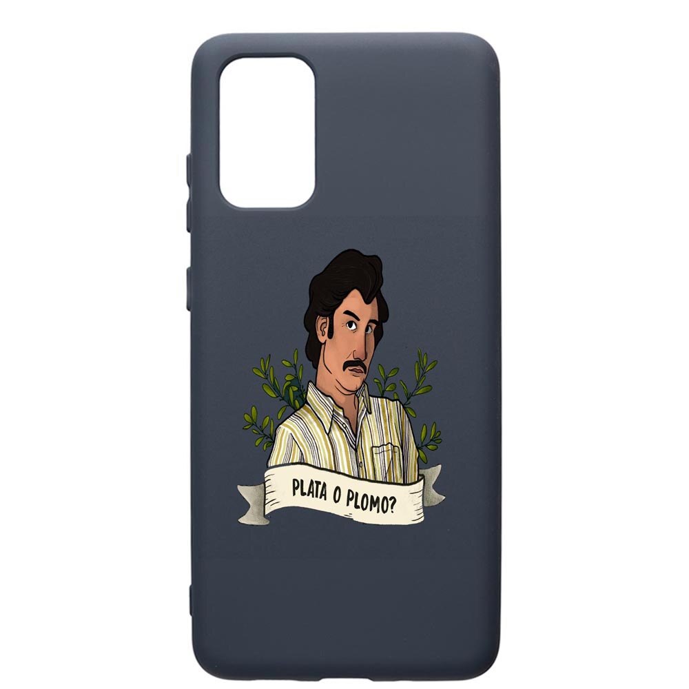 Husa Premium Silicon Compatibila Cu Samsung Galaxy S20 Plus, Narcos Pablo Escobar, cu interiorul din material textil, protectie camera, Alaskan Blue, PAB438