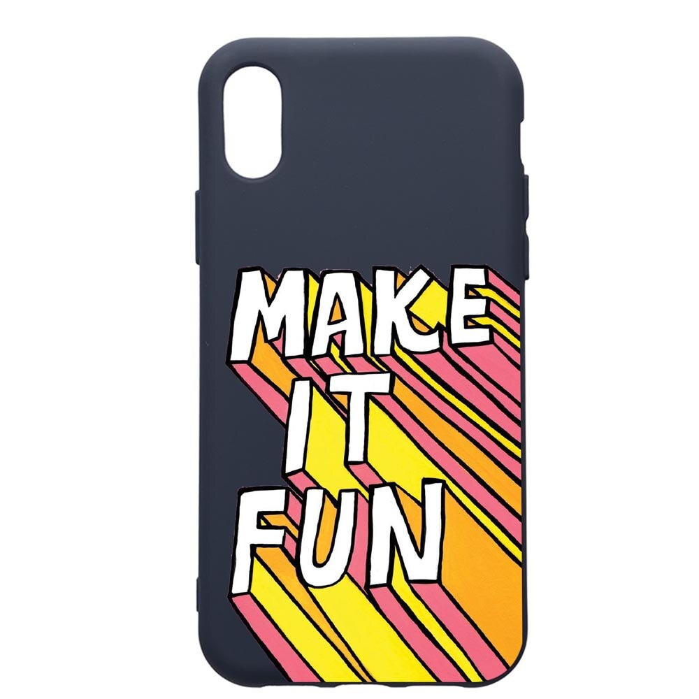 Husa Premium Silicon Compatibila Cu Apple IPhone XS Max, Make It Fun, cu interiorul din material textil, protectie camera, Alaskan Blue, PAB494