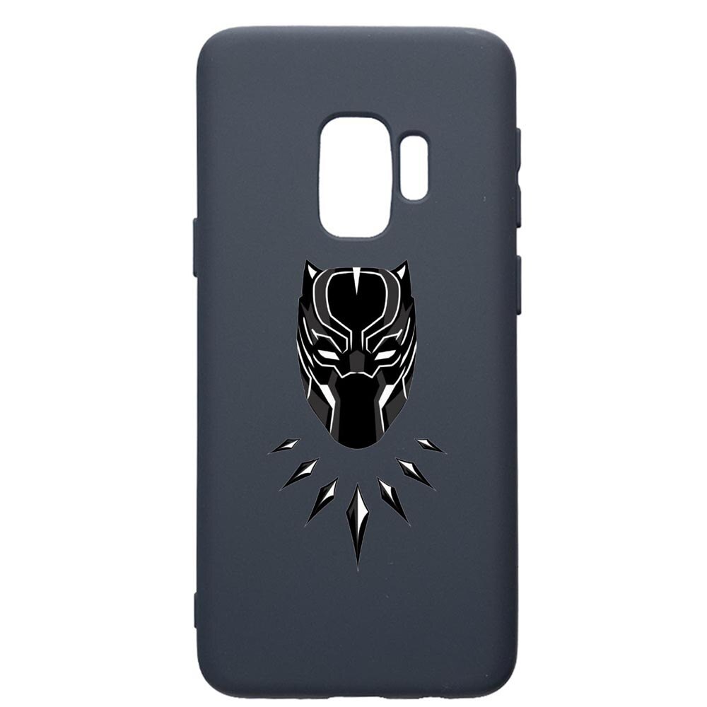 Husa Premium Silicon Compatibila Cu Samsung Galaxy S9, Black Panther, cu interiorul din material textil, protectie camera, Alaskan Blue, PAB243