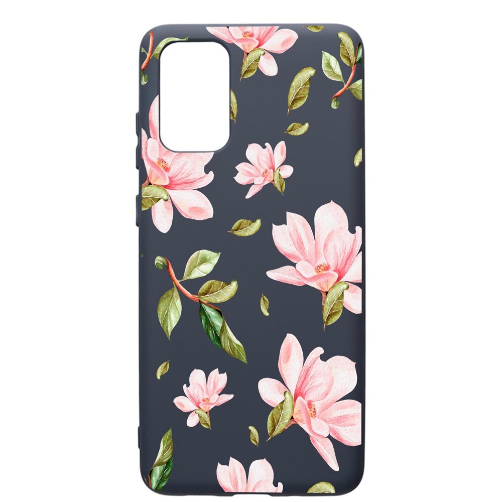 Husa Premium Silicon Compatibila Cu Samsung Galaxy S20 Plus, Spring Flowers, cu interiorul din material textil, protectie camera, Alaskan Blue, PAB496