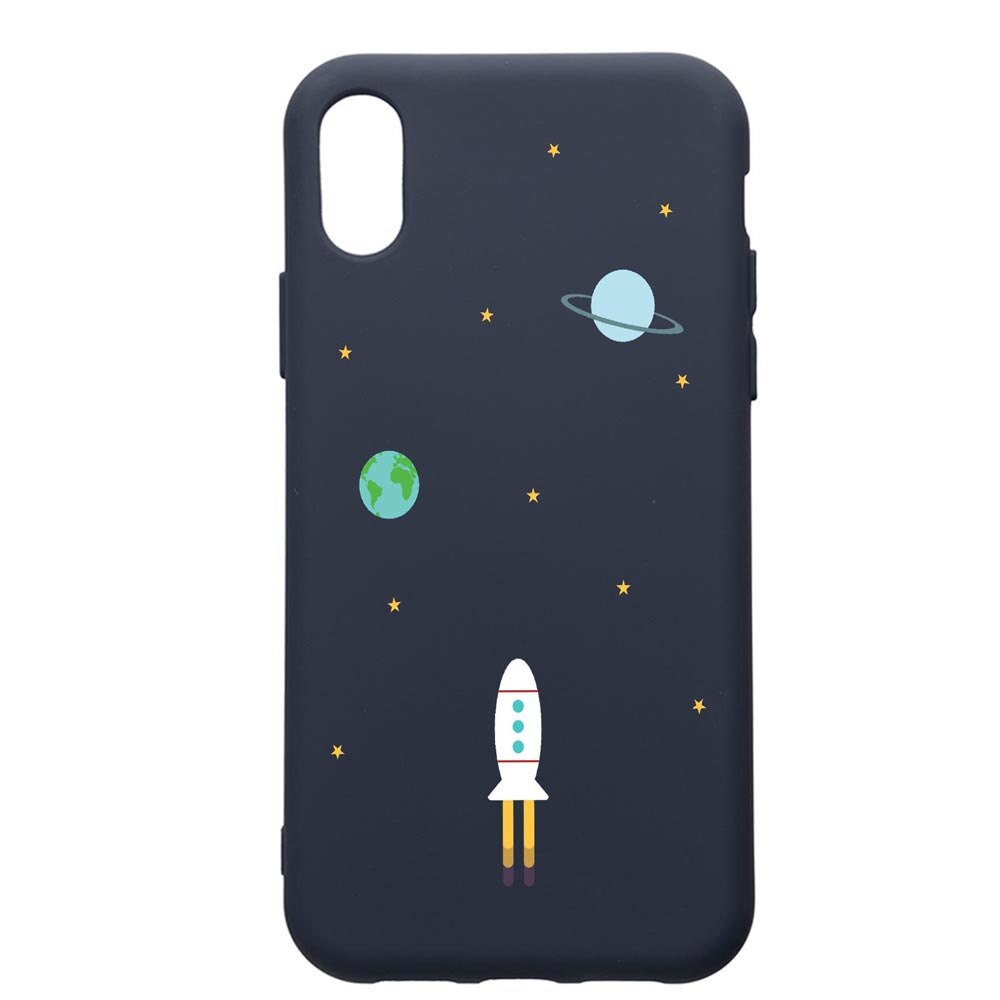 Husa Premium Silicon Compatibila Cu Samsung Galaxy A10, Universe, Spacecraft, cu interiorul din material textil, protectie camera, Alaskan Blue, PAB471