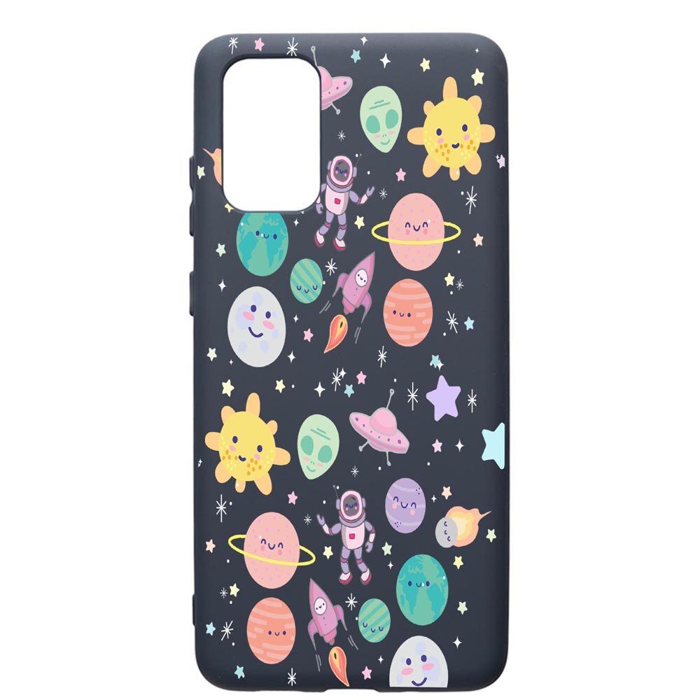 Husa Premium Silicon Compatibila Cu Samsung Galaxy S20 Plus, Universe, UFO, cu interiorul din material textil, protectie camera, Alaskan Blue, PAB473