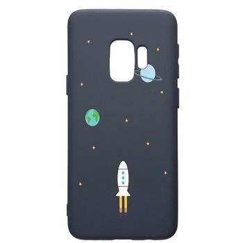 Husa Premium Silicon Compatibila Cu Samsung Galaxy S9, Universe, Spacecraft, cu interiorul din material textil, protectie camera, Alaskan Blue, PAB471 Husa Premium Silicon Compatibila Cu Samsung Galaxy S9, Universe, Spacecraft, cu interiorul din material textil, protectie camera, Alaskan Blue, PAB471