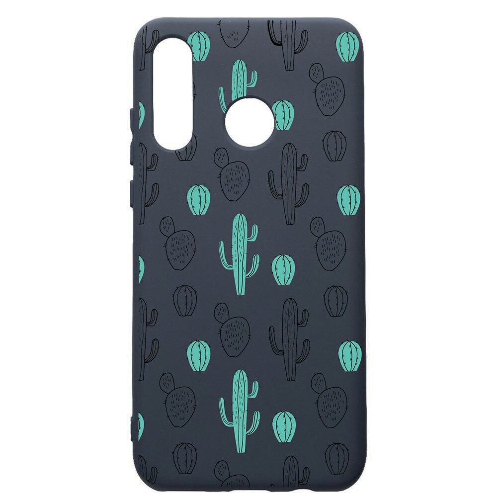 Husa Premium Silicon Compatibila Cu Huawei P30 Lite, Cactus, cu interiorul din material textil, protectie camera, Alaskan Blue, PAB84