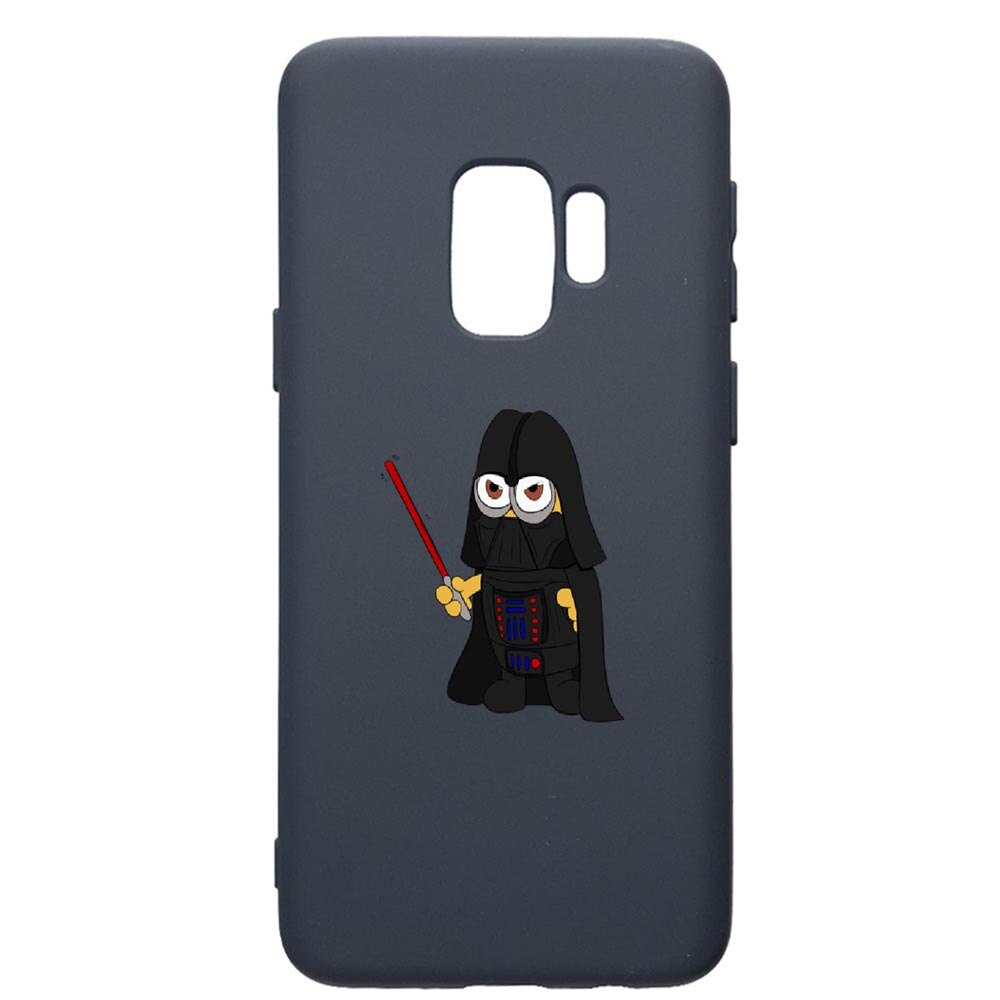 Husa Premium Silicon Compatibila Cu Samsung Galaxy S9, Minion Star Wars, cu interiorul din material textil, protectie camera, Alaskan Blue, PAB210