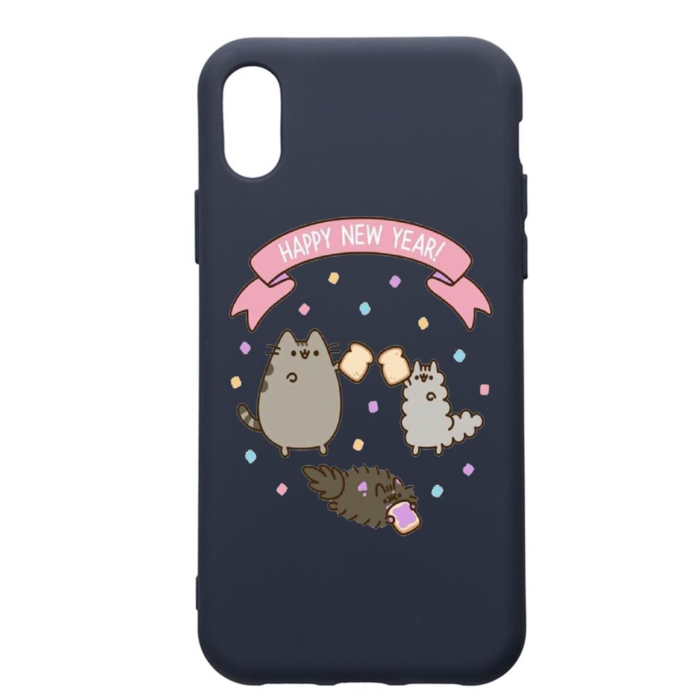 Husa Premium Silicon Compatibila Cu Apple IPhone XR, Happy New Year, cu interiorul din material textil, protectie camera, Alaskan Blue, PAB356