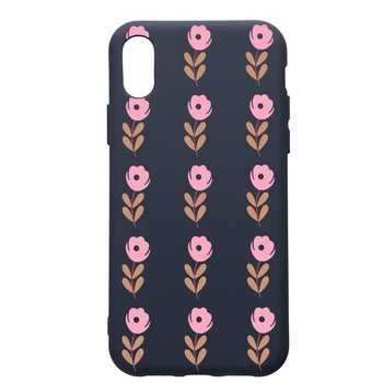 Husa Premium Silicon Compatibila Cu Apple IPhone XS / iPhone X, Flowers, cu interiorul din material textil, protectie camera, Alaskan Blue, PAB505 Husa Premium Silicon Compatibila Cu Apple IPhone XS / iPhone X, Flowers, cu interiorul din material textil, protectie camera, Alaskan Blue, PAB505