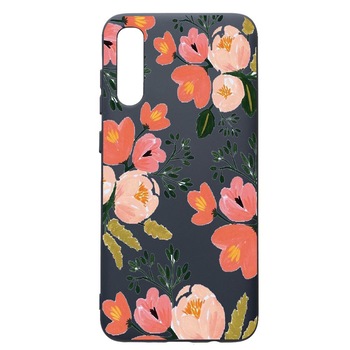 Husa Premium Silicon Compatibila Cu Samsung Galaxy A50, Flowers - Pastel colors, cu interiorul din material textil, protectie camera, Alaskan Blue, PAB504 Husa Premium Silicon Compatibila Cu Samsung Galaxy A50, Flowers - Pastel colors, cu interiorul din material textil, protectie camera, Alaskan Blue, PAB504