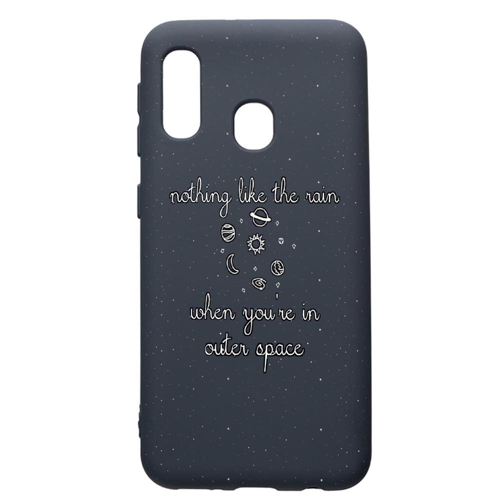 Husa Premium Silicon Compatibila Cu Samsung Galaxy A20E, Universe, cu interiorul din material textil, protectie camera, Alaskan Blue, PAB475