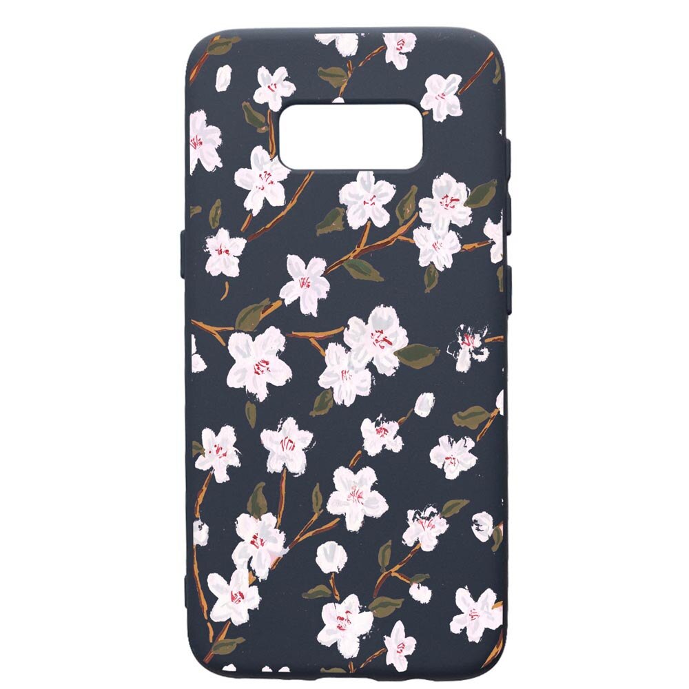 Husa Premium Silicon Compatibila Cu Samsung Galaxy S10E, Spring Flowers, cu interiorul din material textil, protectie camera, Alaskan Blue, PAB512