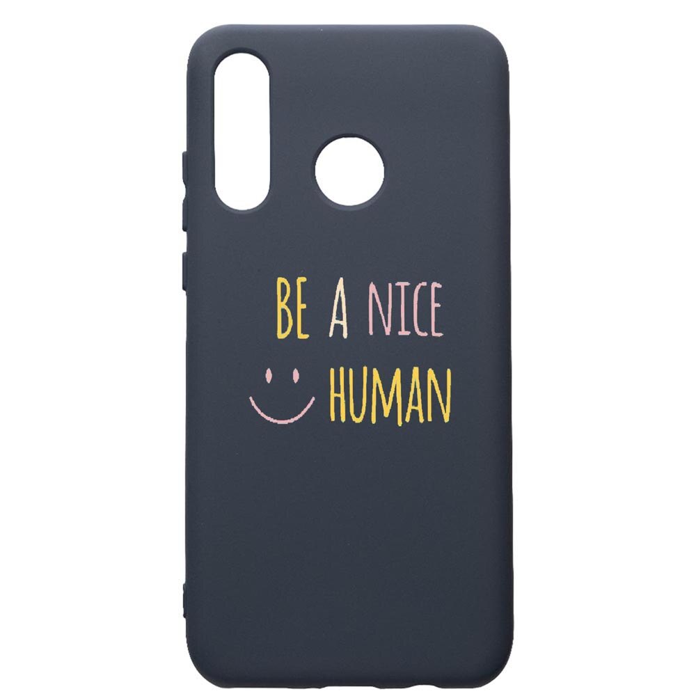 Husa Premium Silicon Compatibila Cu Huawei P30 Lite, Human, cu interiorul din material textil, protectie camera, Alaskan Blue, PAB480