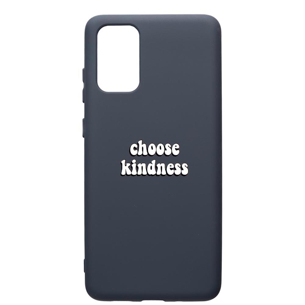 Husa Premium Silicon Compatibila Cu Samsung Galaxy S20 Plus, Kidness, cu interiorul din material textil, protectie camera, Alaskan Blue, PAB478