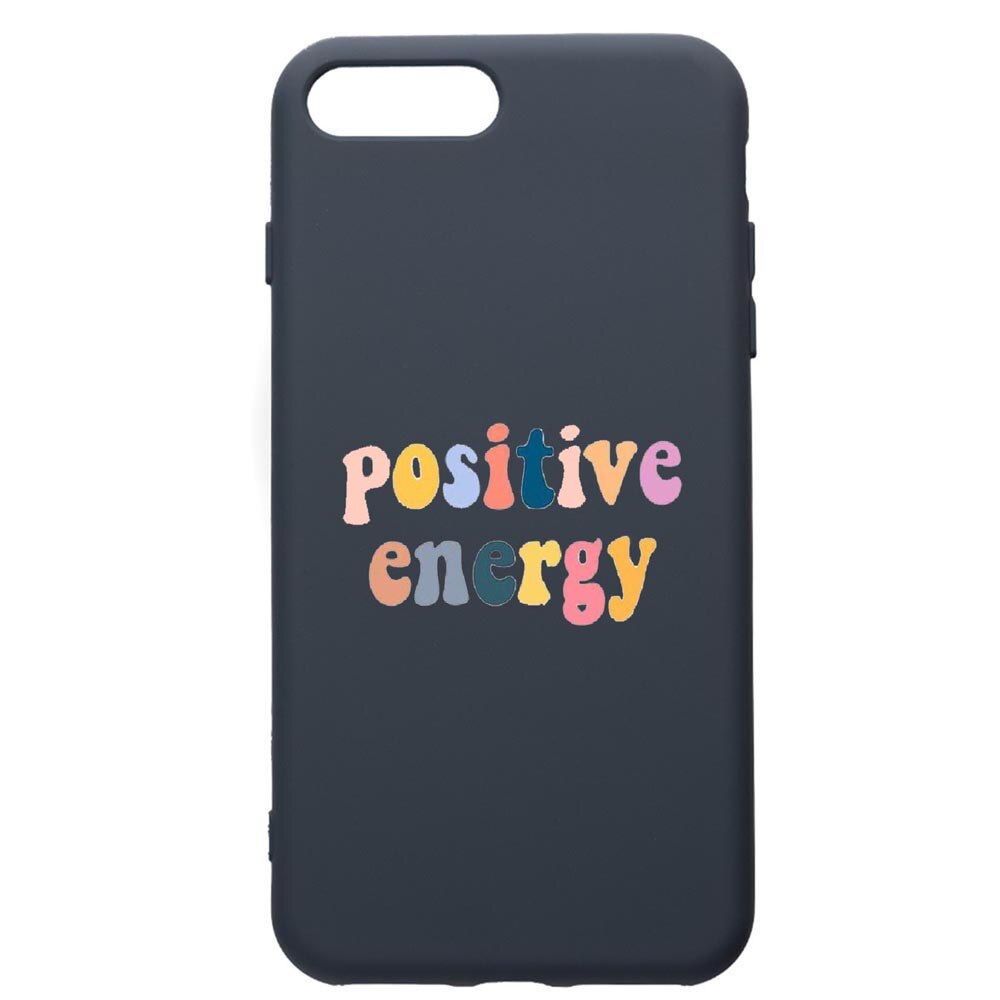 Husa Premium Silicon Compatibila Cu Apple iPhone 8 Plus / iPhone 7 Plus, Positive Energy, cu interiorul din material textil, protectie camera, Alaskan Blue, PAB479