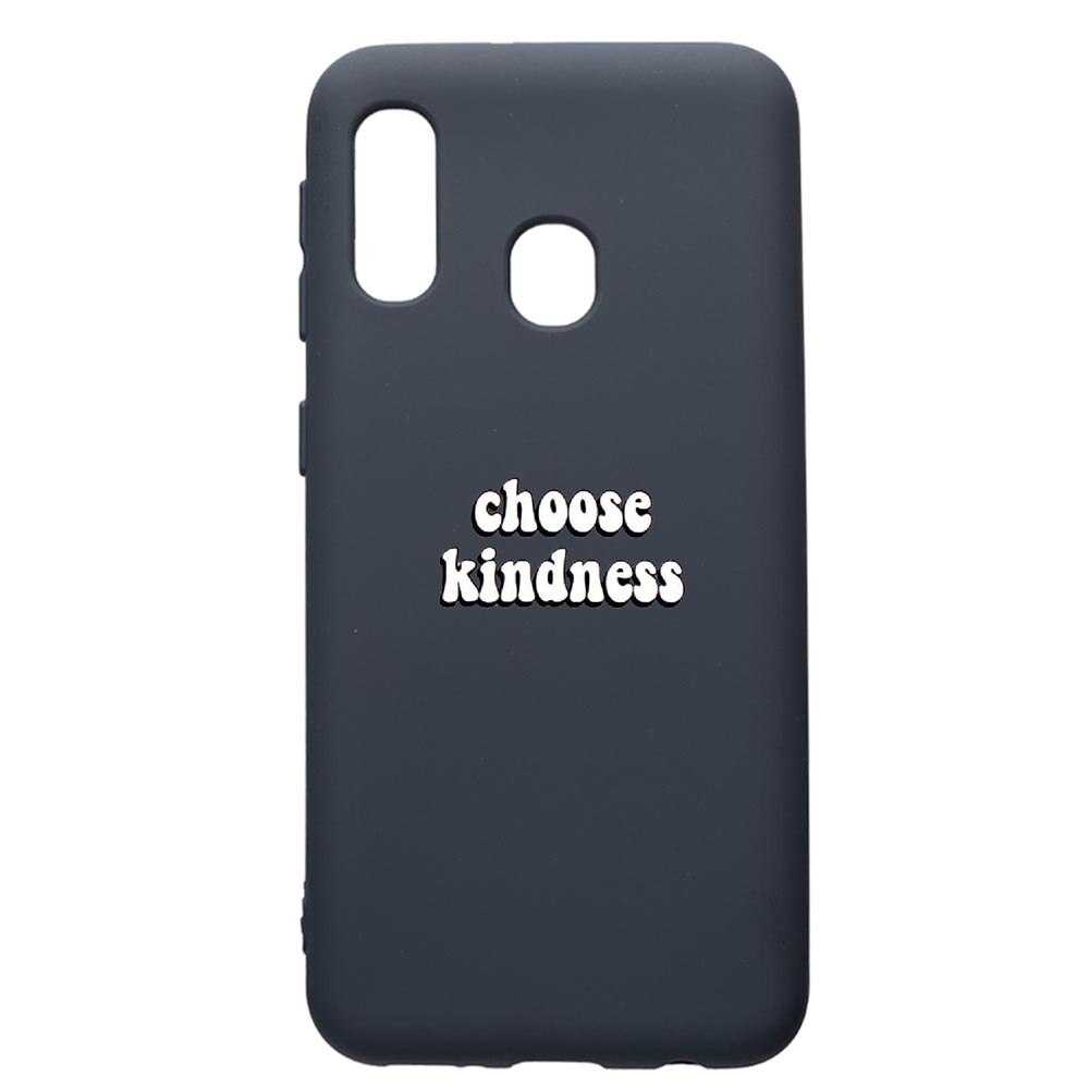 Husa Premium Silicon Compatibila Cu Samsung Galaxy A20E, Kidness, cu interiorul din material textil, protectie camera, Alaskan Blue, PAB478