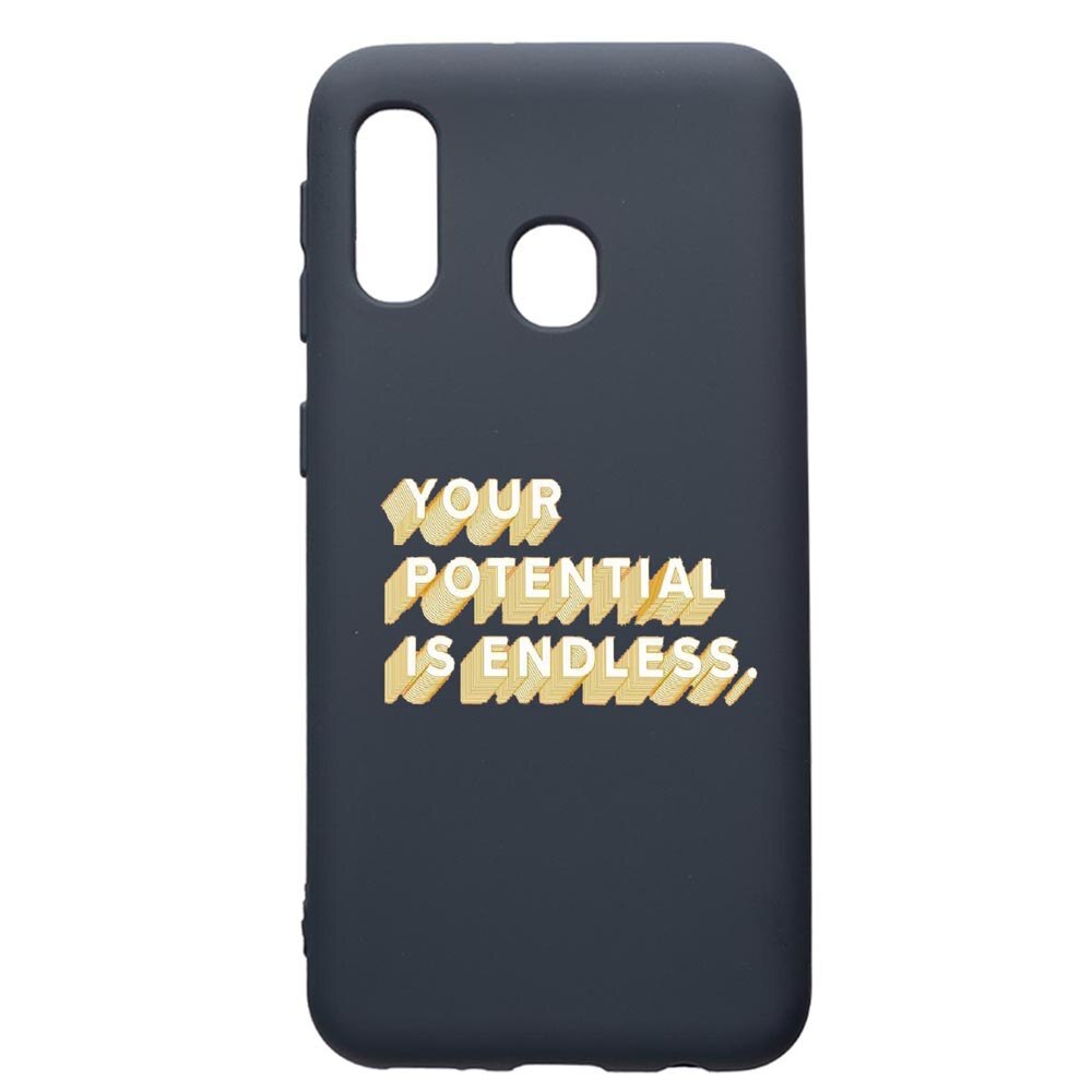 Husa Premium Silicon Compatibila Cu Samsung Galaxy A20E, Endless, cu interiorul din material textil, protectie camera, Alaskan Blue, PAB484