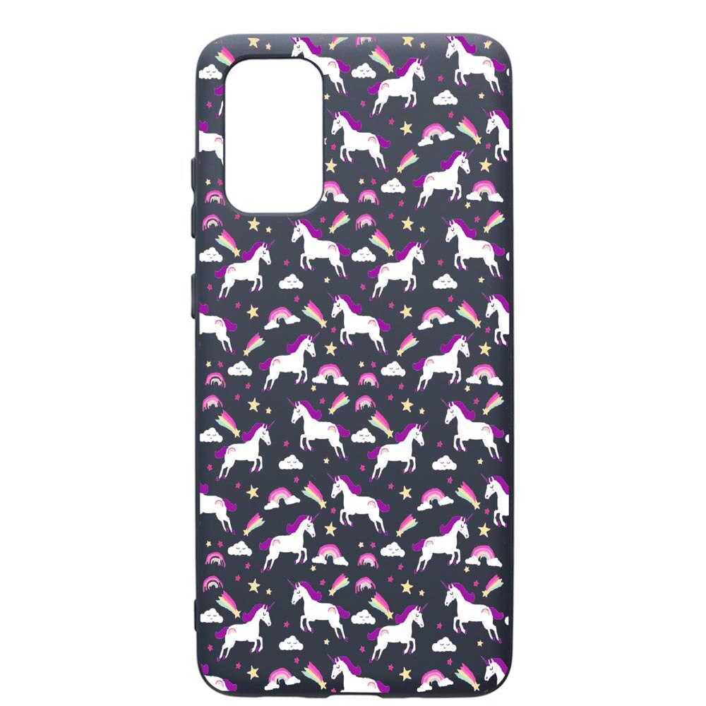 Husa Premium Silicon Compatibila Cu Samsung Galaxy S20 Plus, Unicorn, cu interiorul din material textil, protectie camera, Alaskan Blue, PAB520