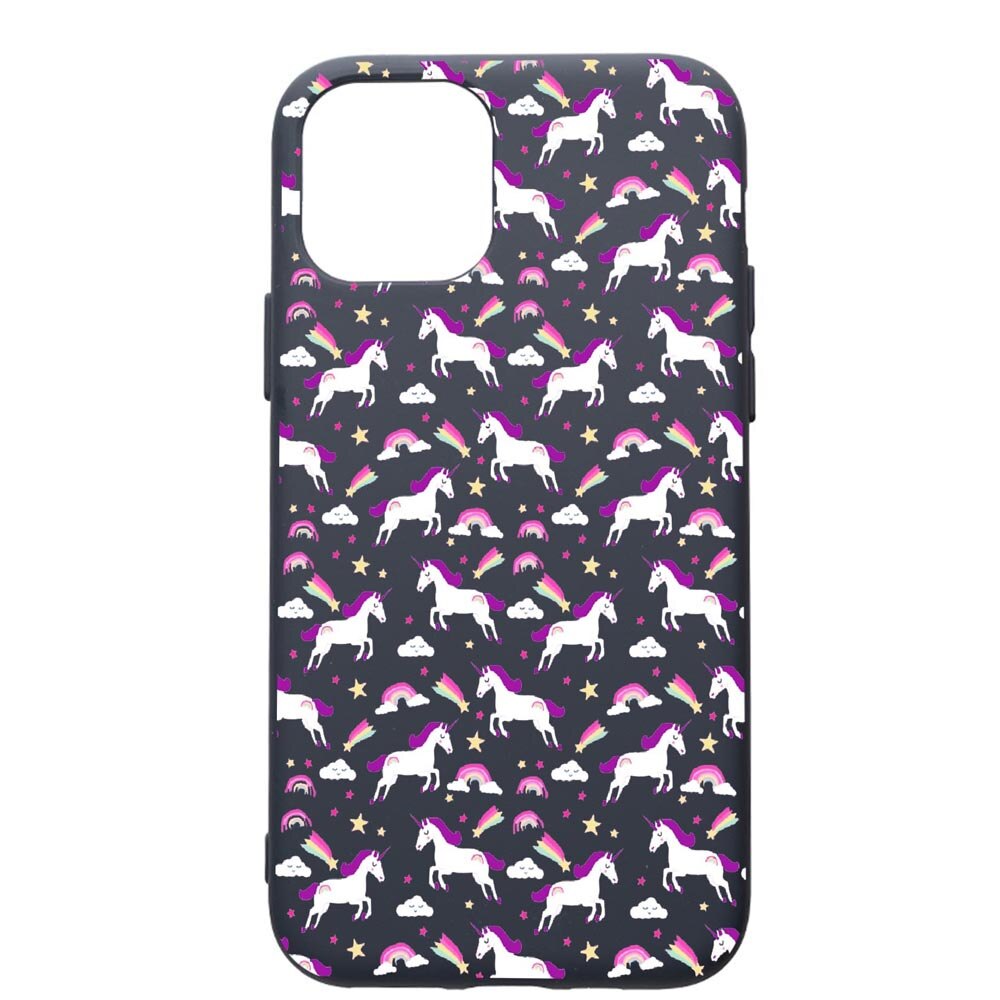 Husa Premium Silicon Compatibila Cu Apple IPhone 12, Unicorn, cu interiorul din material textil, protectie camera, Alaskan Blue, PAB520
