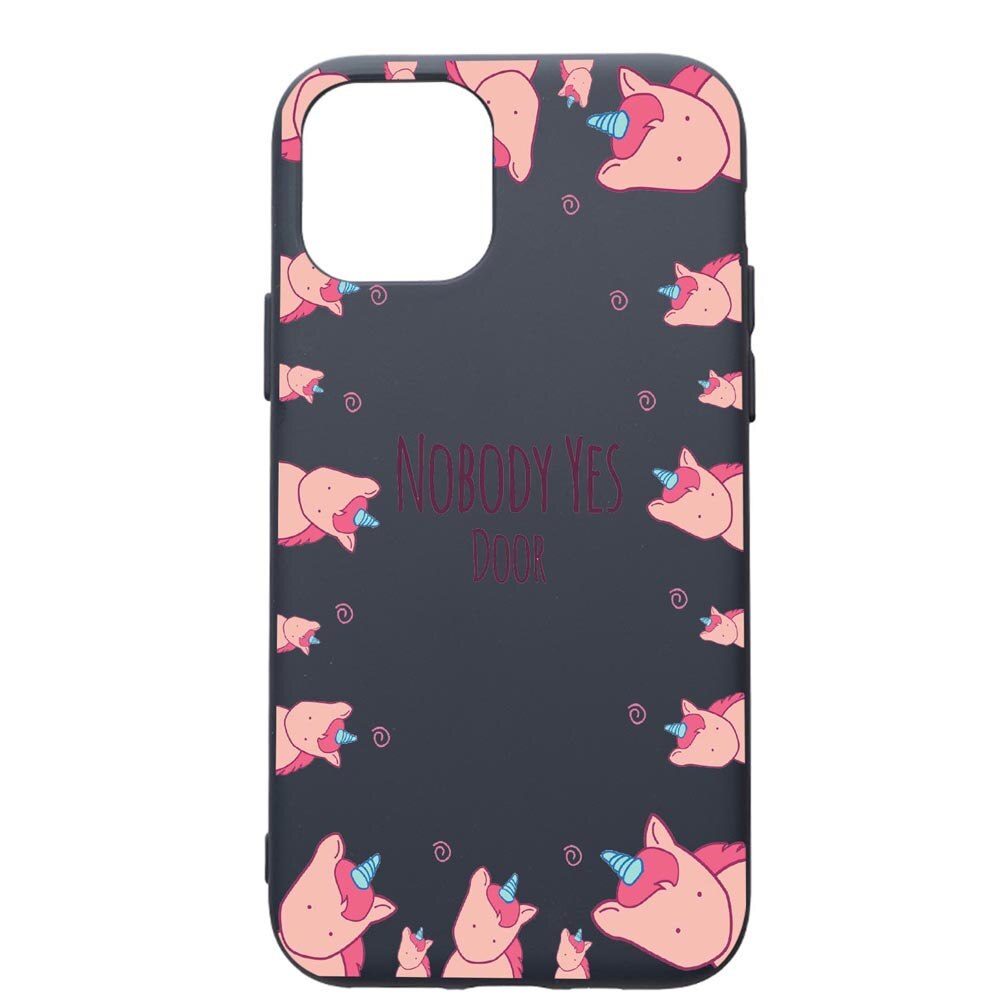 Husa Premium Silicon Compatibila Cu Apple IPhone 12 Pro, Unicorn - Nobody Yes, cu interiorul din material textil, protectie camera, Alaskan Blue, PAB523