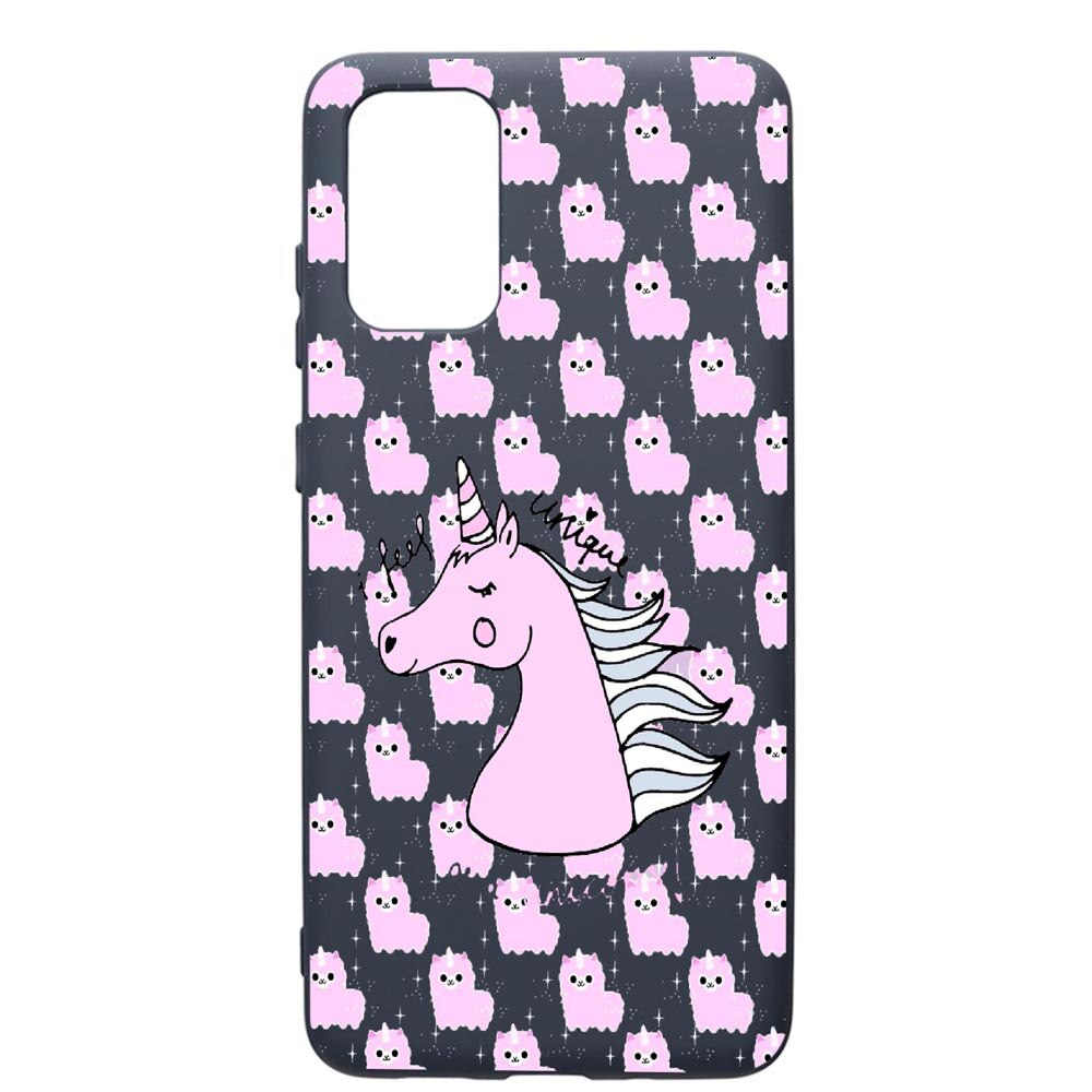 Husa Premium Silicon Compatibila Cu Samsung Galaxy S20 Plus, Unicorn - I Feel Unique, cu interiorul din material textil, protectie camera, Alaskan Blue, PAB521