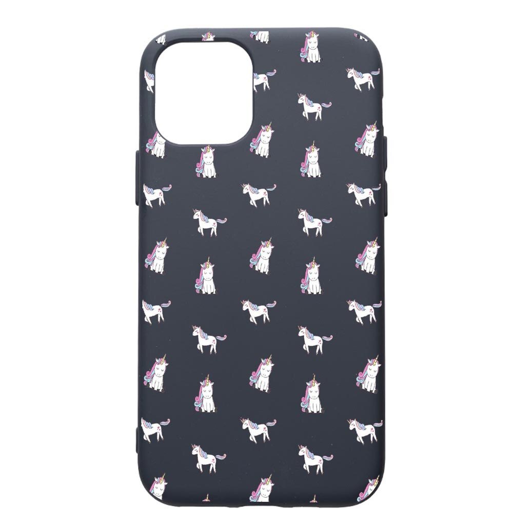 Husa Premium Silicon Compatibila Cu Apple IPhone 11 Pro, Unicorn, cu interiorul din material textil, protectie camera, Alaskan Blue, PAB522