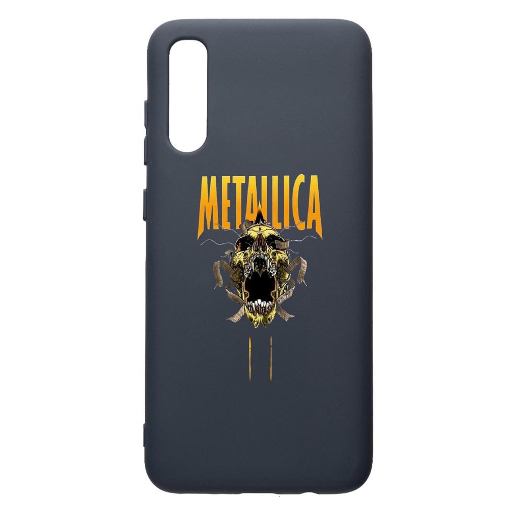Husa Premium Silicon Compatibila Cu Samsung Galaxy A50, Metallica, cu interiorul din material textil, protectie camera, Alaskan Blue, PAB542