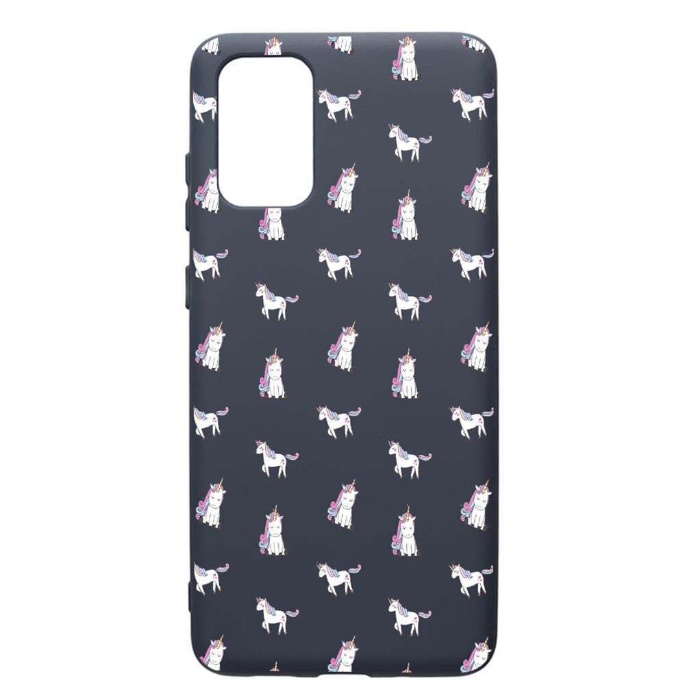 Husa Premium Silicon Compatibila Cu Samsung Galaxy S20 Plus, Unicorn, cu interiorul din material textil, protectie camera, Alaskan Blue, PAB522