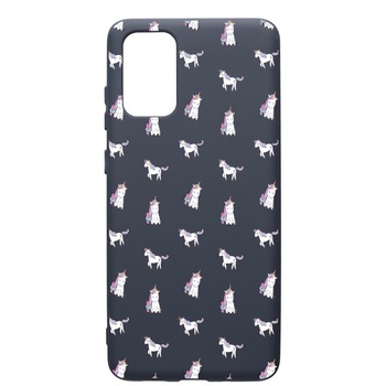 Husa Premium Silicon Compatibila Cu Samsung Galaxy S20 Plus, Unicorn, cu interiorul din material textil, protectie camera, Alaskan Blue, PAB522 Husa Premium Silicon Compatibila Cu Samsung Galaxy S20 Plus, Unicorn, cu interiorul din material textil, protectie camera, Alaskan Blue, PAB522