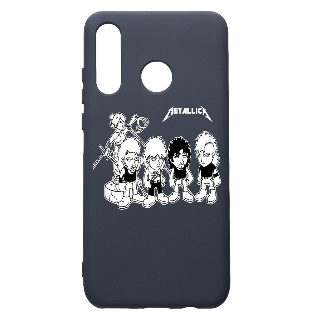 Husa Premium Silicon Compatibila Cu Huawei P30 Lite, Metallica, cu interiorul din material textil, protectie camera, Alaskan Blue, PAB544