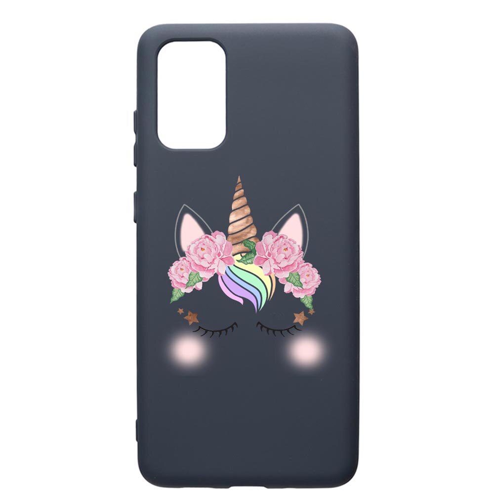 Husa Premium Silicon Compatibila Cu Samsung Galaxy S20 Plus, Unicorn, cu interiorul din material textil, protectie camera, Alaskan Blue, PAB525