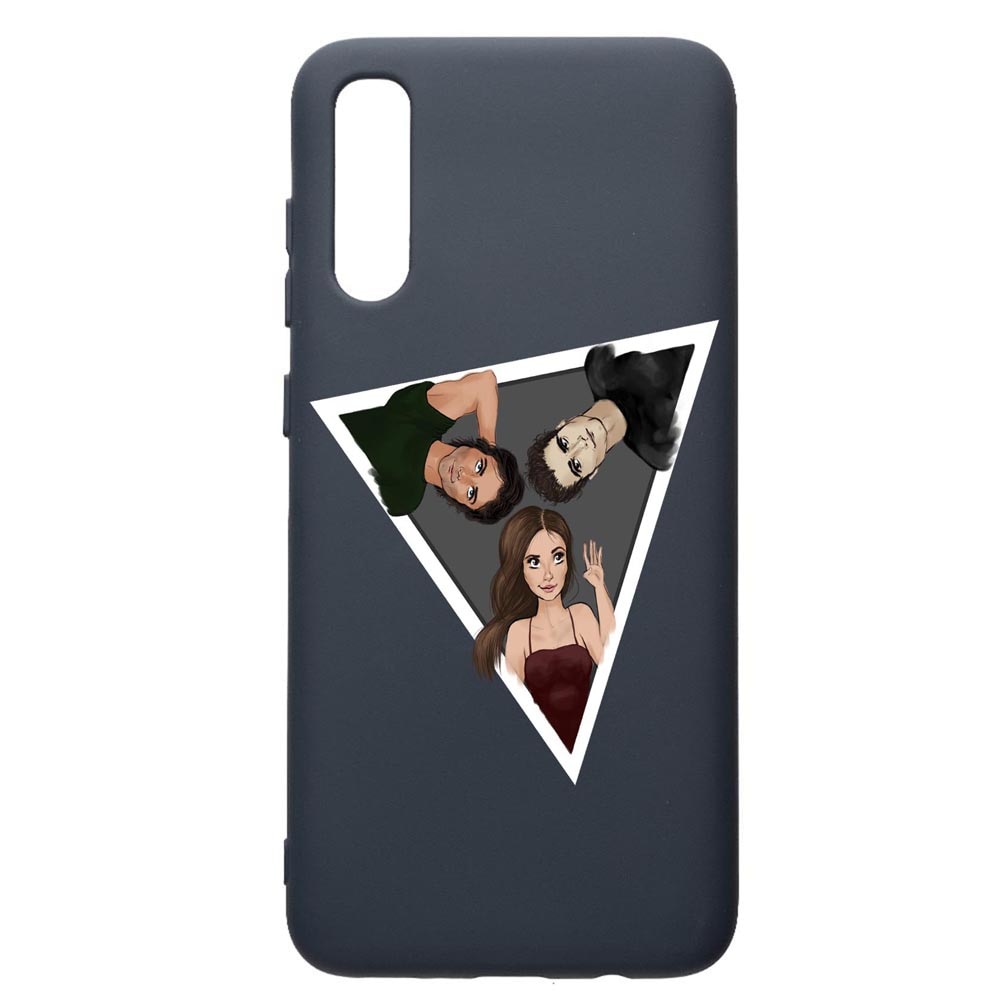 Husa Premium Silicon Compatibila Cu Samsung Galaxy A70, Vampire Diaries, cu interiorul din material textil, protectie camera, Alaskan Blue, PAB577