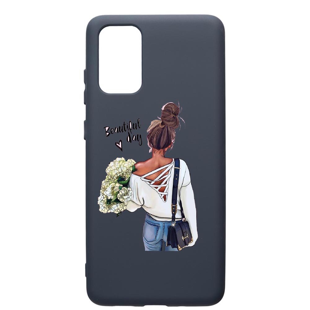 Husa Premium Silicon Compatibila Cu Samsung Galaxy S20 Plus, Beatiful Day, cu interiorul din material textil, protectie camera, Alaskan Blue, PAB561