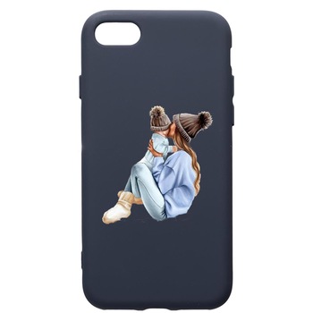 Husa Premium Silicon Compatibila Cu Apple IPhone SE 2 / iPhone 8 / iPhone 7, Girl Mom, cu interiorul din material textil, protectie camera, Alaskan Blue, PAB562 Husa Premium Silicon Compatibila Cu Apple IPhone SE 2 / iPhone 8 / iPhone 7, Girl Mom, cu interiorul din material textil, protectie camera, Alaskan Blue, PAB562