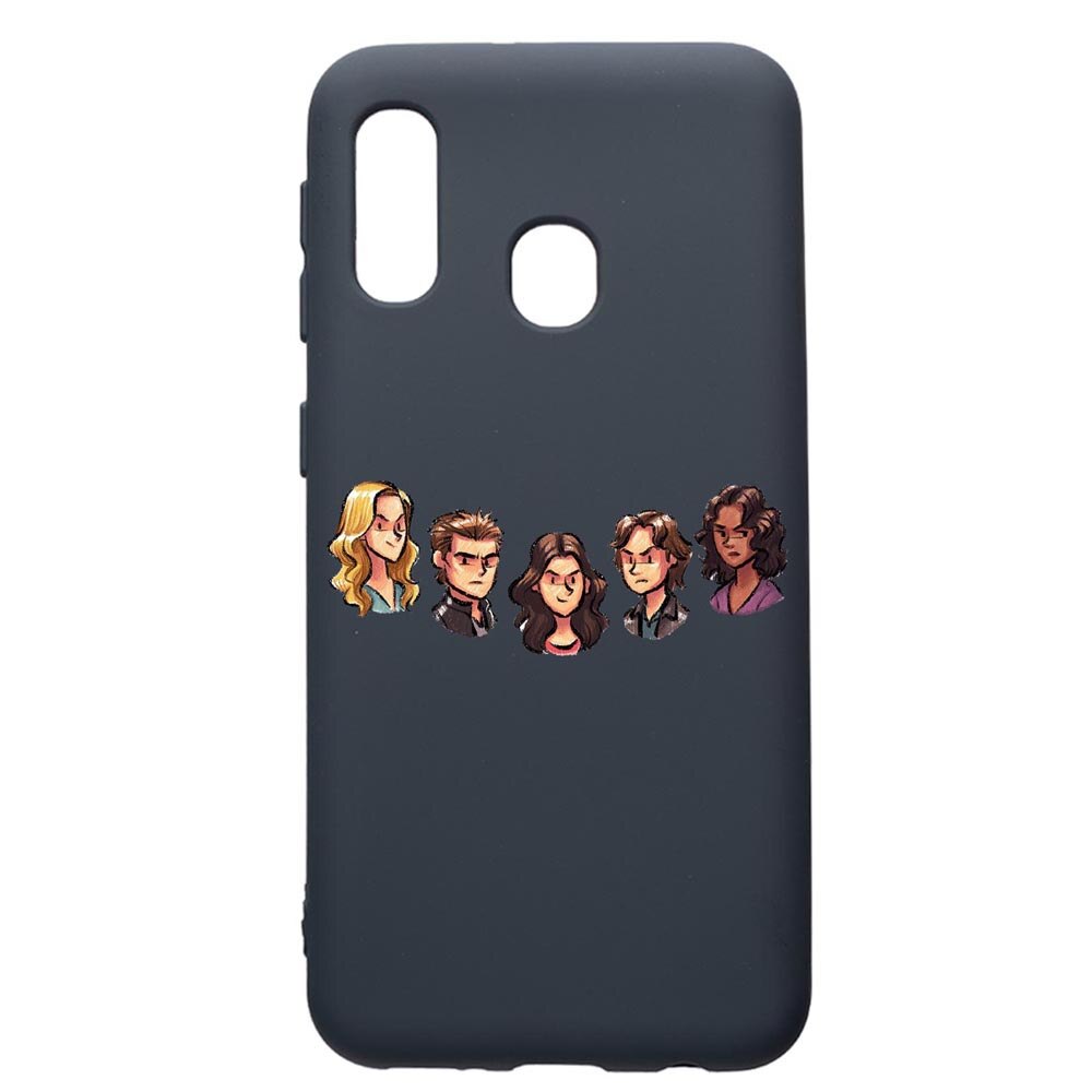 Husa Premium Silicon Compatibila Cu Samsung Galaxy A20E, Vampire Diaries, cu interiorul din material textil, protectie camera, Alaskan Blue, PAB579