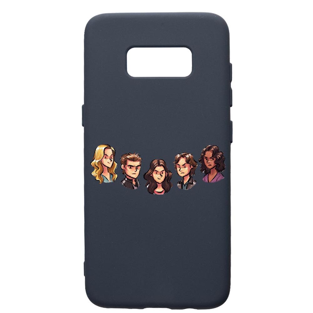 Husa Premium Silicon Compatibila Cu Samsung Galaxy S10E, Vampire Diaries, cu interiorul din material textil, protectie camera, Alaskan Blue, PAB579