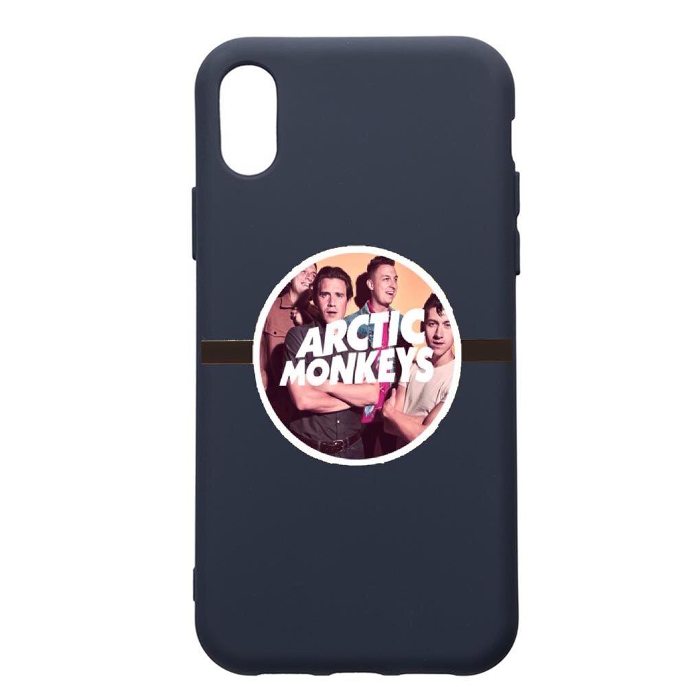 Husa Premium Silicon Compatibila Cu Apple IPhone XS / iPhone X, Arctic Monkey, cu interiorul din material textil, protectie camera, Alaskan Blue, PAB549