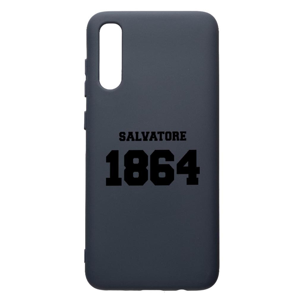 Husa Premium Silicon Compatibila Cu Samsung Galaxy A70, Vampire Diaries - Salvatore 1864, cu interiorul din material textil, protectie camera, Alaskan Blue, PAB582