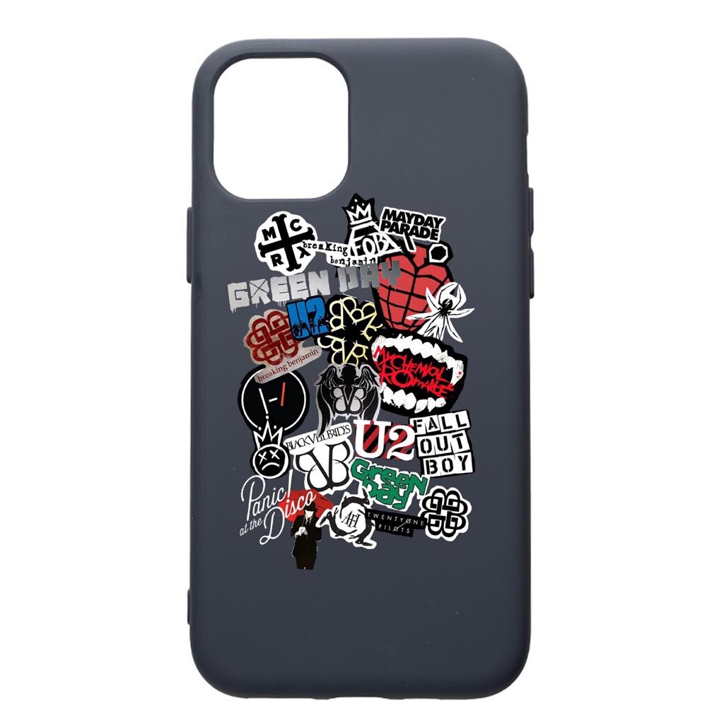 Husa Premium Silicon Compatibila Cu Apple IPhone 11, Best Of Rock, cu interiorul din material textil, protectie camera, Alaskan Blue, PAB551