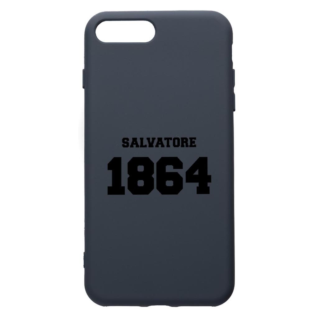 Husa Premium Silicon Compatibila Cu Apple iPhone 8 Plus / iPhone 7 Plus, Vampire Diaries - Salvatore 1864, cu interiorul din material textil, protectie camera, Alaskan Blue, PAB582