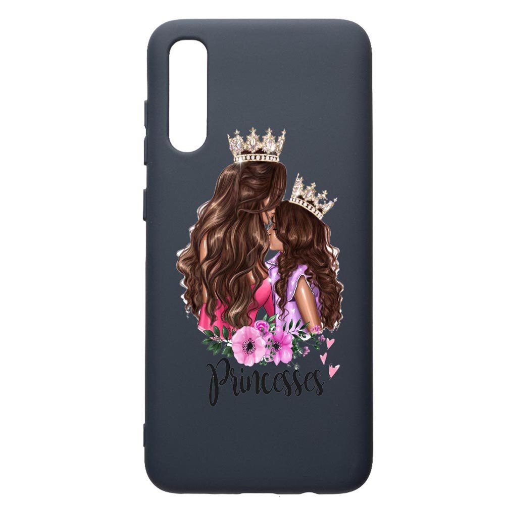 Husa Premium Silicon Compatibila Cu Samsung Galaxy A30S, Princesses, cu interiorul din material textil, protectie camera, Alaskan Blue, PAB552