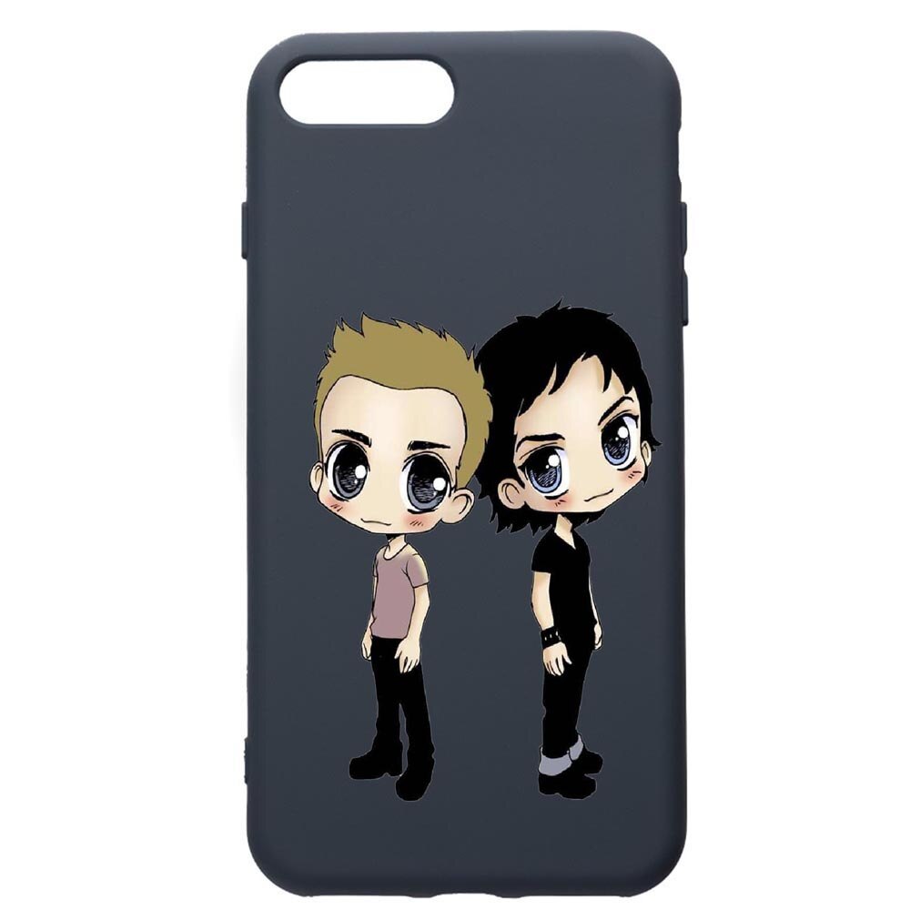 Husa Premium Silicon Compatibila Cu Apple iPhone 8 Plus / iPhone 7 Plus, Vampire Diaries, cu interiorul din material textil, protectie camera, Alaskan Blue, PAB580