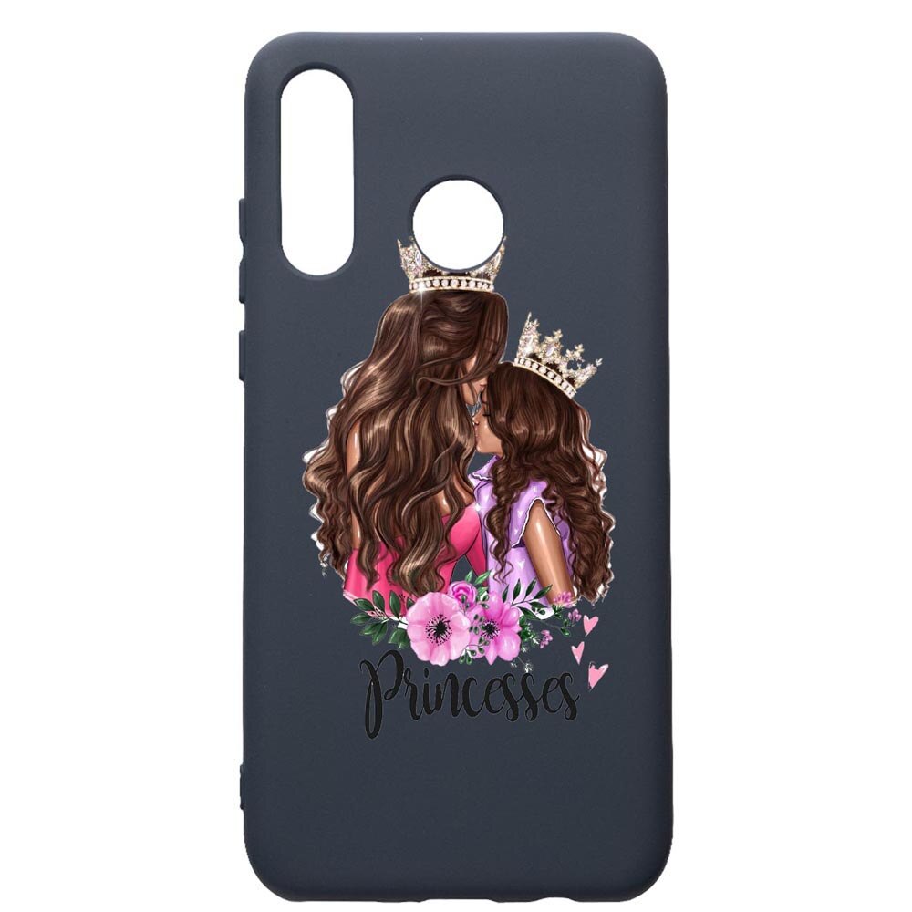 Husa Premium Silicon Compatibila Cu Huawei P30 Lite, Princesses, cu interiorul din material textil, protectie camera, Alaskan Blue, PAB552
