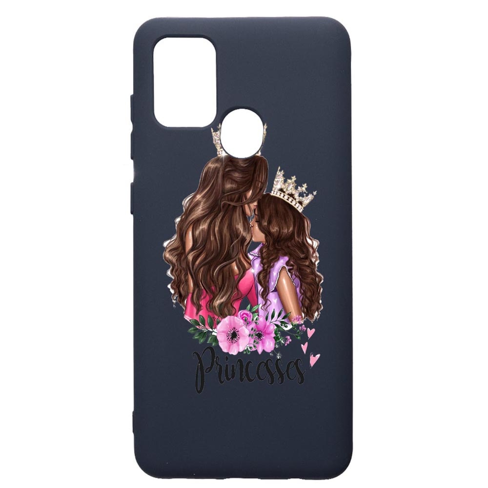 Husa Premium Silicon Compatibila Cu Samsung Galaxy A21S, Princesses, cu interiorul din material textil, protectie camera, Alaskan Blue, PAB552