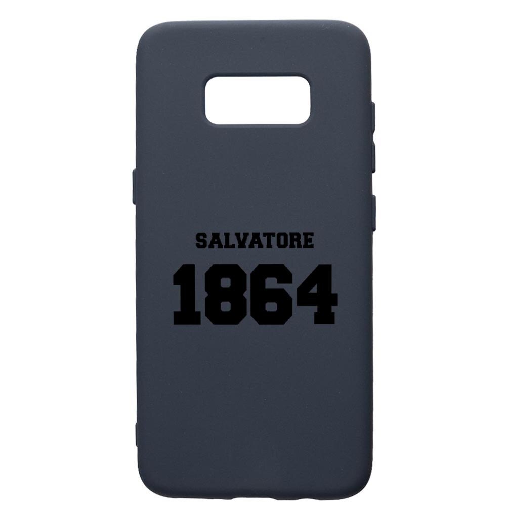 Husa Premium Silicon Compatibila Cu Samsung Galaxy S8, Vampire Diaries - Salvatore 1864, cu interiorul din material textil, protectie camera, Alaskan Blue, PAB582
