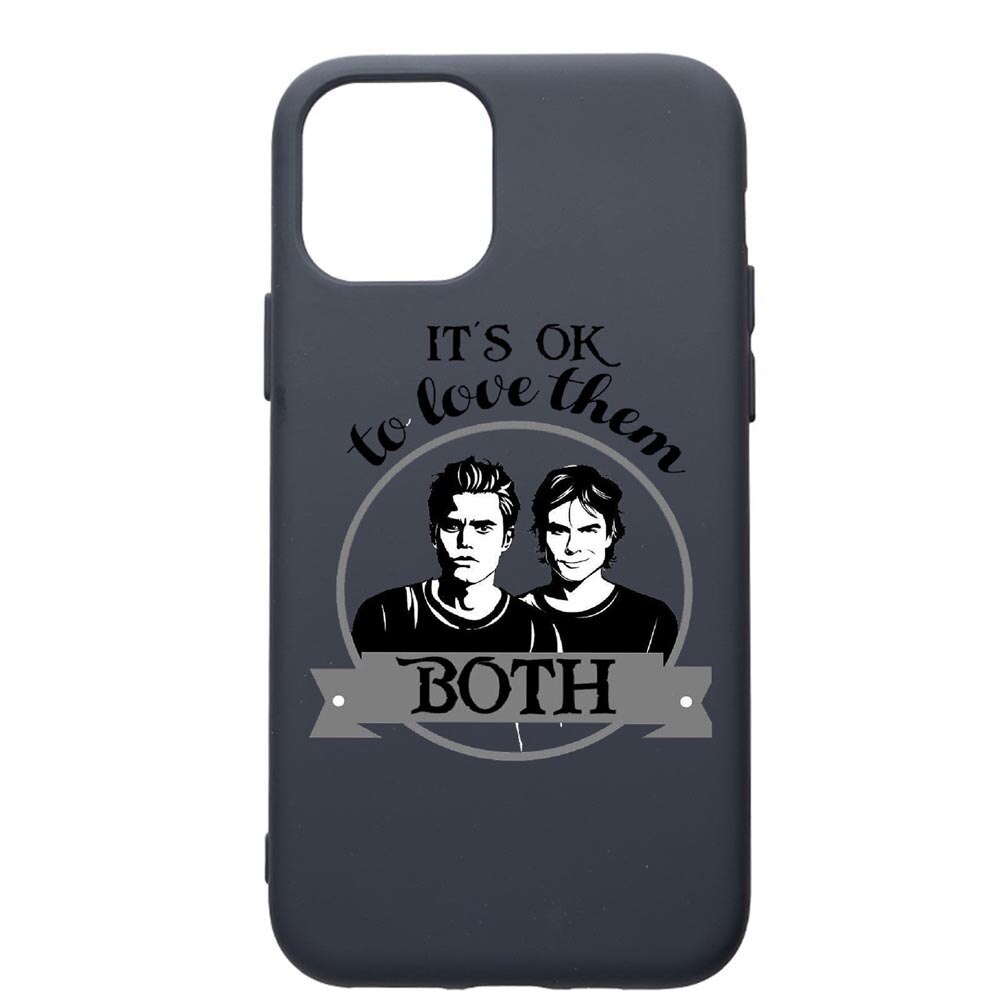 Husa Premium Silicon Compatibila Cu Apple IPhone 12 Mini, Vampire Diaries, cu interiorul din material textil, protectie camera, Alaskan Blue, PAB584