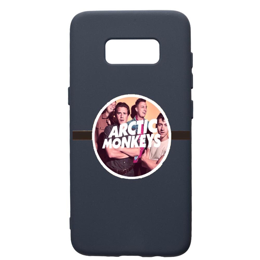 Husa Premium Silicon Compatibila Cu Samsung Galaxy S8, Arctic Monkey, cu interiorul din material textil, protectie camera, Alaskan Blue, PAB549
