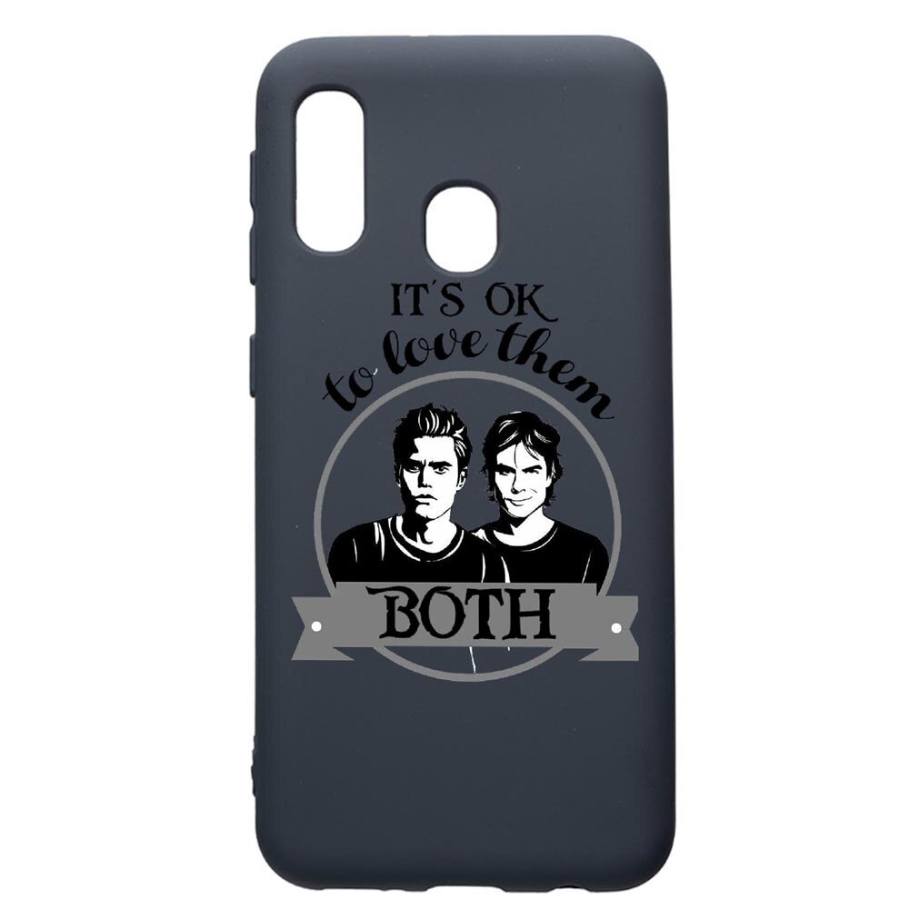 Husa Premium Silicon Compatibila Cu Samsung Galaxy A20E, Vampire Diaries, cu interiorul din material textil, protectie camera, Alaskan Blue, PAB584
